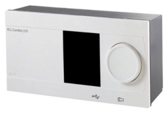 Danfoss Электронный регулятор температуры, ECL 210, с дисплеем и поворотной кнопкой, ~230В
