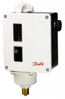 Danfoss Реле разности давления, RT 262A, 0–0.3 бар, дифф. 0.035 бар, 2хG 3 / 8A,