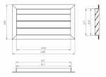 Решетка вентиляционная наружная ГАЛ-Н - 2